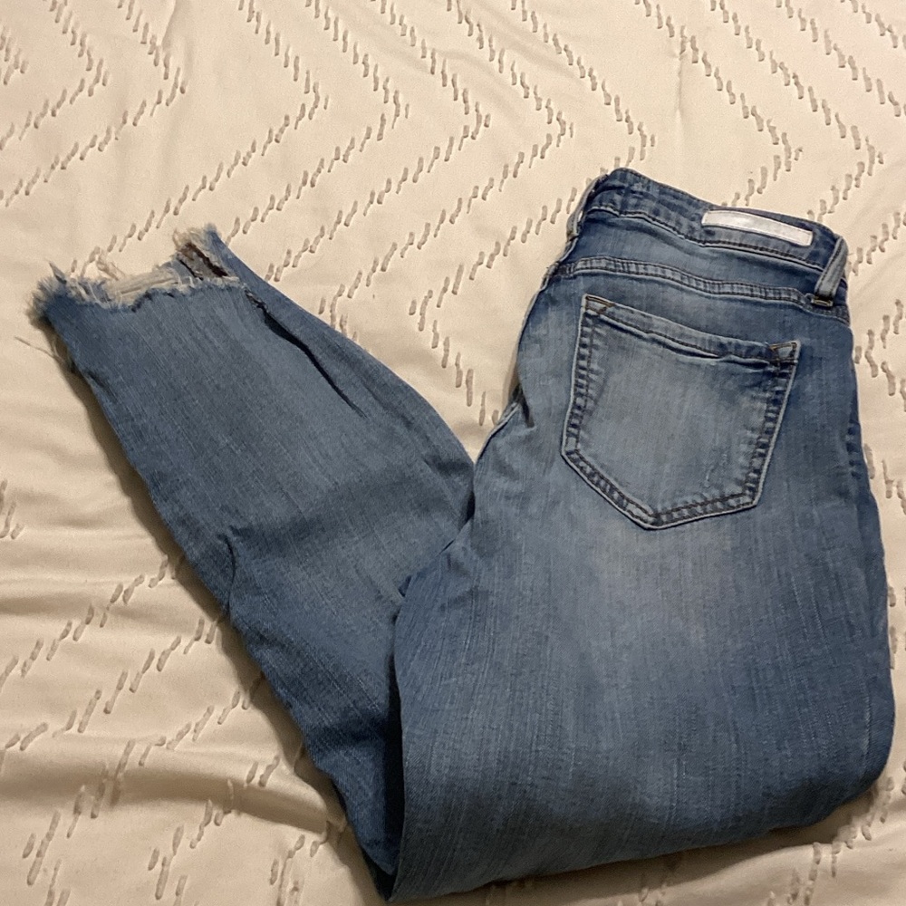 Cello Distressed Light Blue Ankle Jeans
